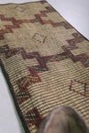 Tuareg Rug - 1.4 x 2.8 ft Handwoven Natural Fiber Mat