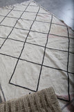 flat woven Moroccan rug, 4.2 X 7 Feet
