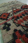 Vintage Handmade Moroccan Runner Rug 2.4 FT X 4.7 FT | Tribal Boho Design