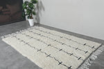 Beni Ourain Rug 5.1 x 7.8 ft – Handmade Moroccan Wool Carpet