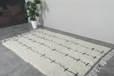 Beni Ourain Rug 5.1 x 7.8 ft – Handmade Moroccan Wool Carpet