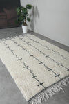 Beni Ourain Rug 5.1 x 7.8 ft – Handmade Moroccan Wool Carpet