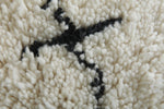 Beni Ourain Rug 5.1 x 7.8 ft – Handmade Moroccan Wool Carpet