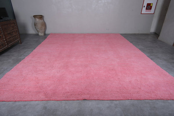 All Pink Handmade Custom Moroccan Rug