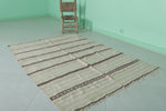 Exquisite Flat-Woven Berber Moroccan Rug | Timeless Handwoven Beauty