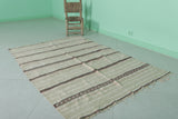 Exquisite Flat-Woven Berber Moroccan Rug | Timeless Handwoven Beauty