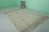 Beni Ourain Moroccan Rug 5.1 x 6.2 ft - Handmade Wool Rug