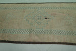 Old Handmade Moroccan Rug | 3.5 FT × 6.8 FT