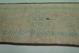 Old Handmade Moroccan Rug | 3.5 FT × 6.8 FT