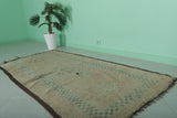 Old Handmade Moroccan Rug | 3.5 FT × 6.8 FT