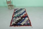 Colorful Berber Rug – 2.6 x 5.6 FT | Handmade Moroccan Runner