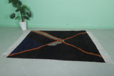 Handmade Moroccan Rug 4.9 FT X 6.2 FT - Bold Abstract Design