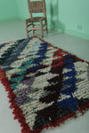 Colorful Berber Rug – 2.6 x 5.6 FT | Handmade Moroccan Runner