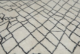 Authentic Moroccan Beni Ourain Rug 5.1 FT X 8.2 FT