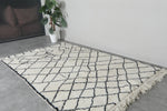Authentic Moroccan Beni Ourain Rug 5.1 FT X 8.2 FT