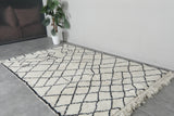 Authentic Moroccan Beni Ourain Rug 5.1 FT X 8.2 FT