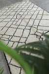 Authentic Moroccan Beni Ourain Rug 5.1 FT X 8.2 FT