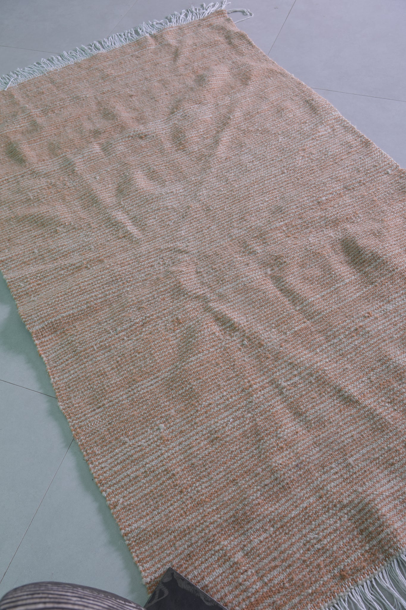 3.4 FT x 5.8 FT Natural Striped Moroccan Rug – Earthy Handwoven Decor ...