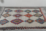 Vintage Moroccan Rug 4.2 X 6.5 FT Berber Rug