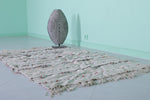 Beige handwoven berber Moroccan rug