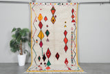 Colorful Moroccan Wool Rug 4.7 FT X 8.2 FT