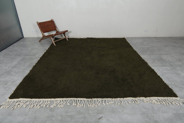 Dark green Moroccan carpet – Custom size rug