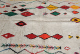 Colorful Moroccan Wool Rug 4.7 FT X 8.2 FT