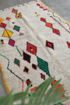 Colorful Moroccan Wool Rug 4.7 FT X 8.2 FT