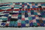 Boucherouite Handmade Moroccan Berber Rug - 3.8 FT X 6.8 FT | Vibrant Artisan Craft