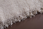 5.1 X 8.4 FT Moroccan Wool Rug - Simple & Elegant Ivory