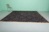 Moroccan Wool Rug 8.4 X 10.1 Feet - Geometric Diamond Design