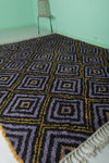 Moroccan Wool Rug 8.4 X 10.1 Feet - Geometric Diamond Design