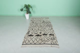 Vintage Azilal Runner Rug – 3.6 FT x 7.7 FT | Handwoven Moroccan Carpet