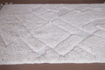 6.7 X 9.1 FT Moroccan Wool Rug - Cozy Ivory with Tassel Finish