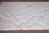 6.7 X 9.1 FT Moroccan Wool Rug - Cozy Ivory with Tassel Finish