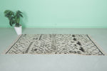 Vintage Azilal Runner Rug – 3.6 FT x 7.7 FT | Handwoven Moroccan Carpet