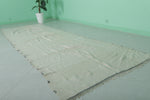 Beige long entryway Moroccan rug