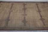 Mat de tuareg hecha a mano de vintage 5.6 pies x 8.5 pies