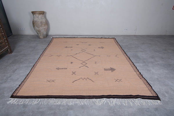 Contemporary Moroccan wool rug – Subtle tribal patterns | 7.9 x 9.8 FT