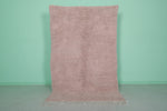 Handmade Moroccan Rug – Soft Pink, 4.9 FT x 7.8 FT