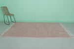 Handmade Moroccan Rug – Soft Pink, 4.9 FT x 7.8 FT