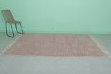 Handmade Moroccan Rug – Soft Pink, 4.9 FT x 7.8 FT