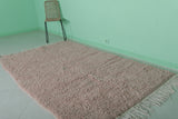 Handmade Moroccan Rug – Soft Pink, 4.9 FT x 7.8 FT