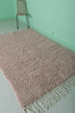 Handmade Moroccan Rug – Soft Pink, 4.9 FT x 7.8 FT