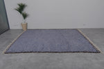 Blue Wool Custom Moroccan Rug