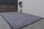 Blue Wool Custom Moroccan Rug