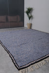 Blue Wool Custom Moroccan Rug