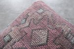 Vintage Moroccan Pouf - Handwoven Floor Cushion 24x24
