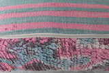 Vintage Moroccan Pouf - Handwoven Floor Cushion 24x24