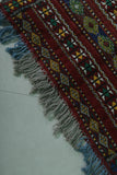 Vintage Moroccan Berber Rug 2.4 FT x 5 FT | Handwoven Tribal Runner